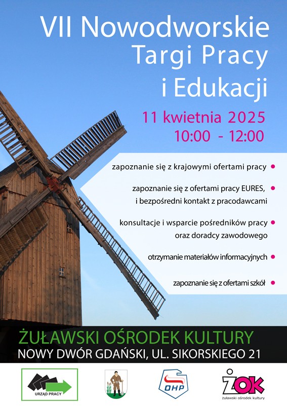 VII Nowodworskie Targi Pracy i Edukacji – zaproszenie do udziału.