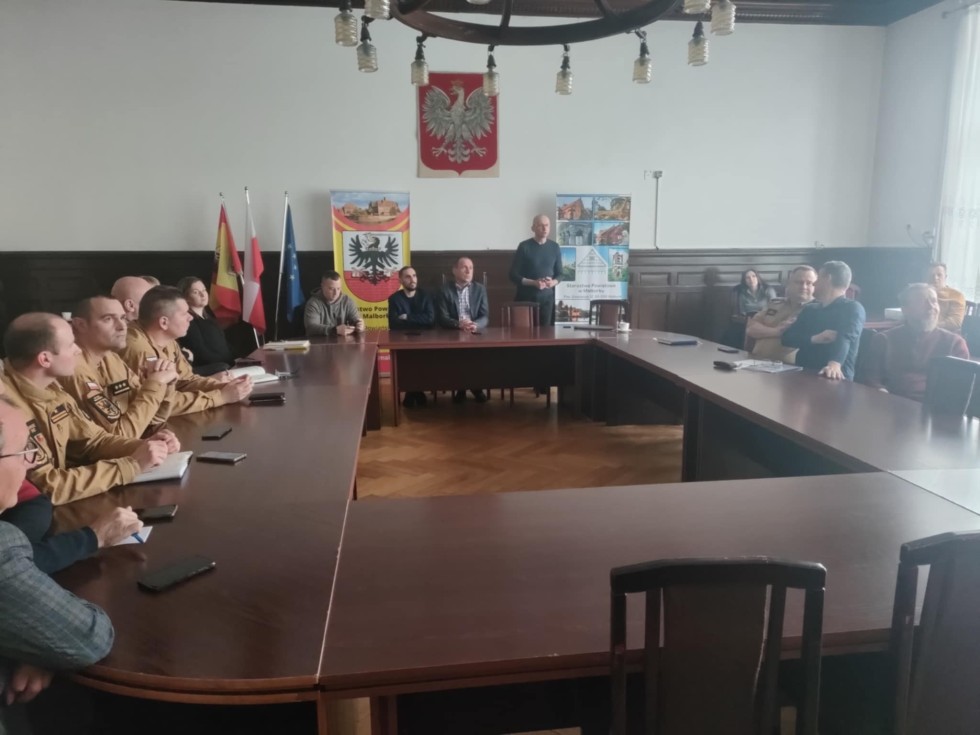 Systemy ostrzegania ludności – szkolenie w Starostwie Powiatowym w Malborku.