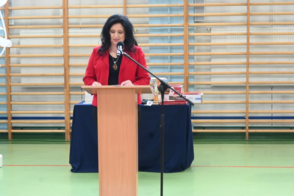 Pożegnanie maturzystów w Liceum Ogólnokształcącym w Nowym Dworze Gdańskim.