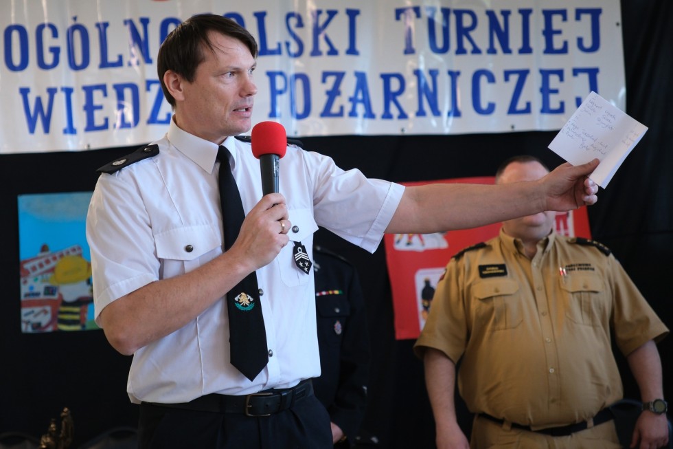 Młodzi strażacy z wiedzą i pasją – eliminacje powiatowe Ogólnopolskiego Turnieju Wiedzy Pożarniczej w Malborku.