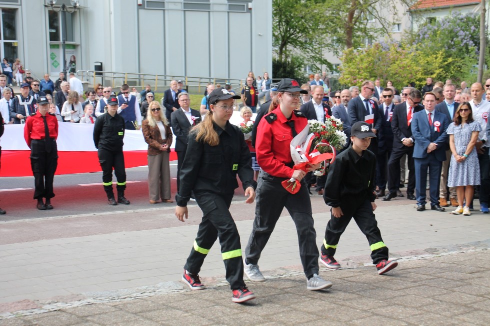 Uroczystości z okazji uchwalenia Konstytucji 3 Maja w Sztumie.