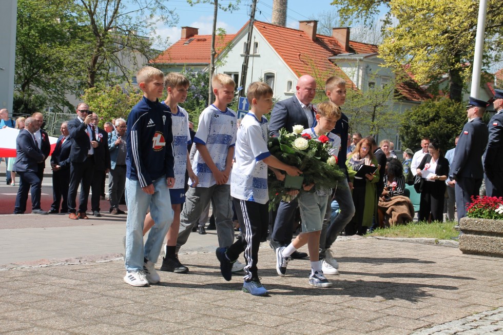 Uroczystości z okazji uchwalenia Konstytucji 3 Maja w Sztumie.