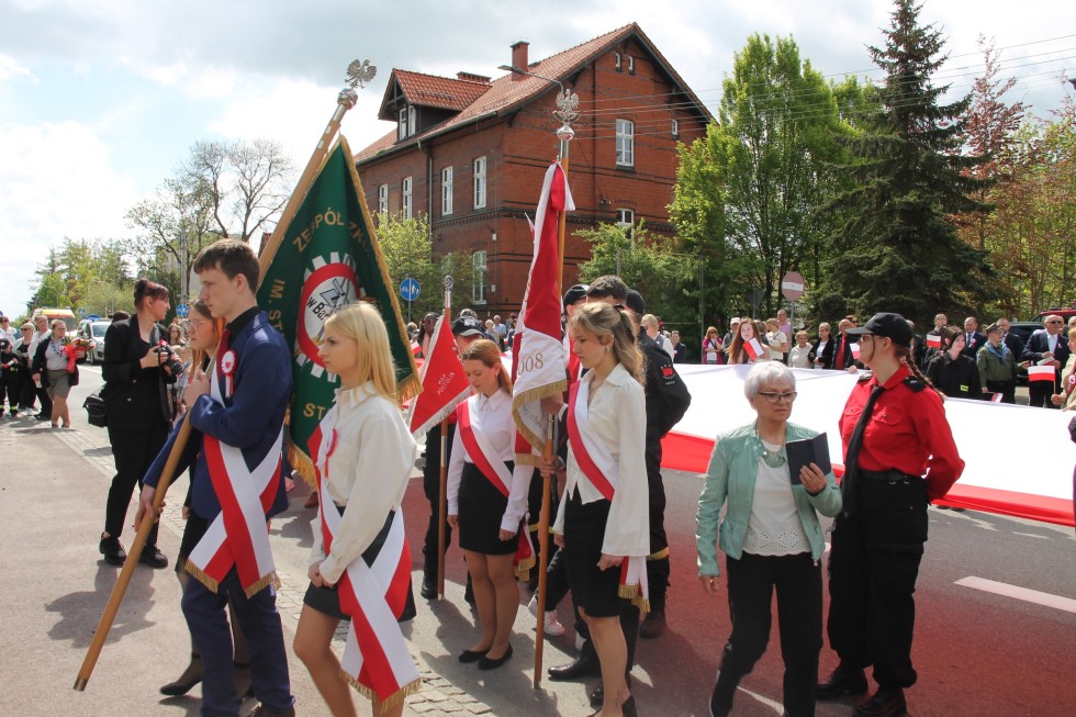 Uroczystości z okazji uchwalenia Konstytucji 3 Maja w Sztumie.