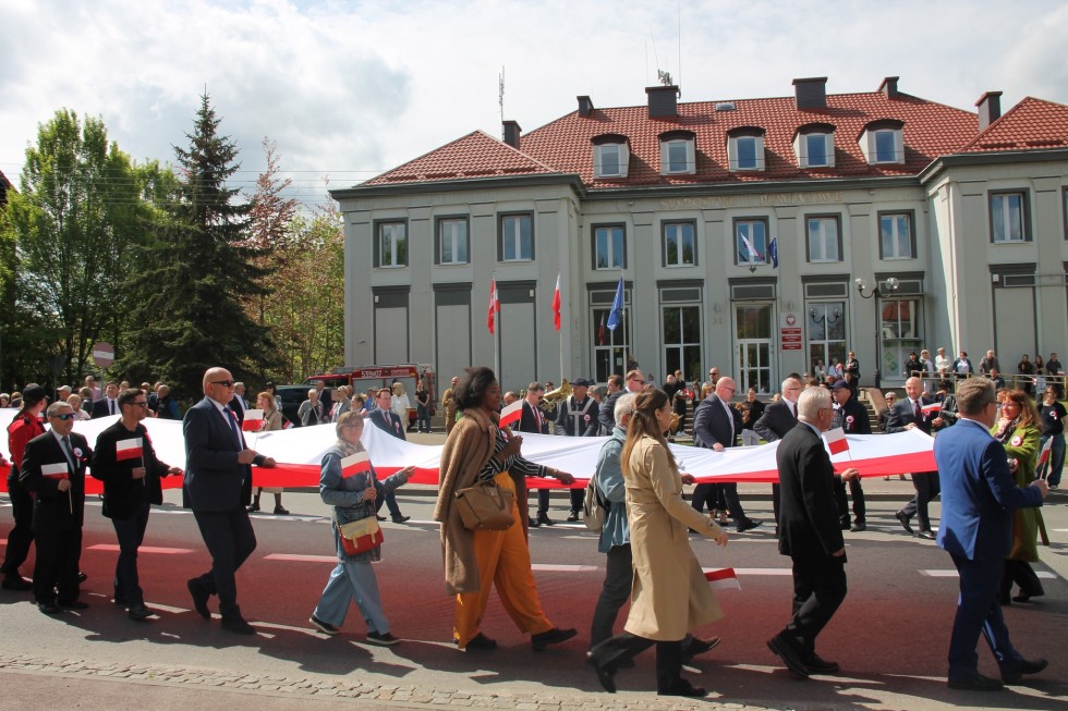 Uroczystości z okazji uchwalenia Konstytucji 3 Maja w Sztumie.