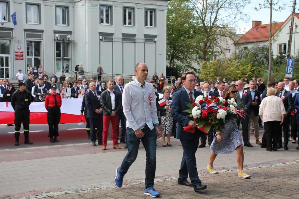 Uroczystości z okazji uchwalenia Konstytucji 3 Maja w Sztumie.