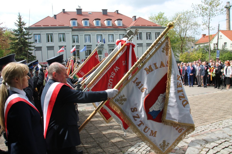 Uroczystości z okazji uchwalenia Konstytucji 3 Maja w Sztumie.