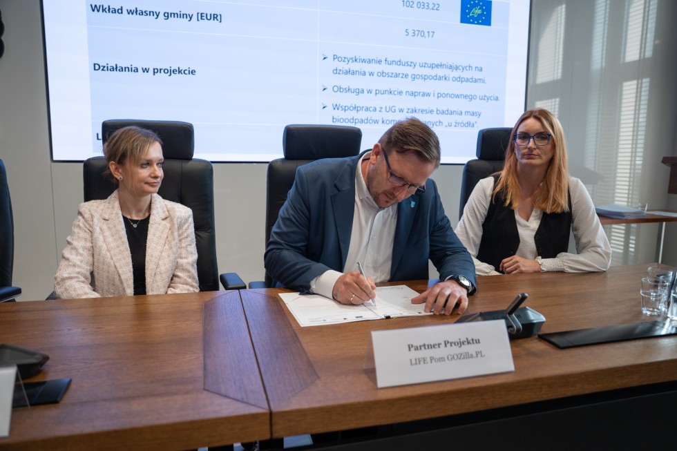 Gmina Sztutowo partnerem projektu LIFE Pom GOZilla.PL – ważny krok w stronę gospodarki cyrkularnej.