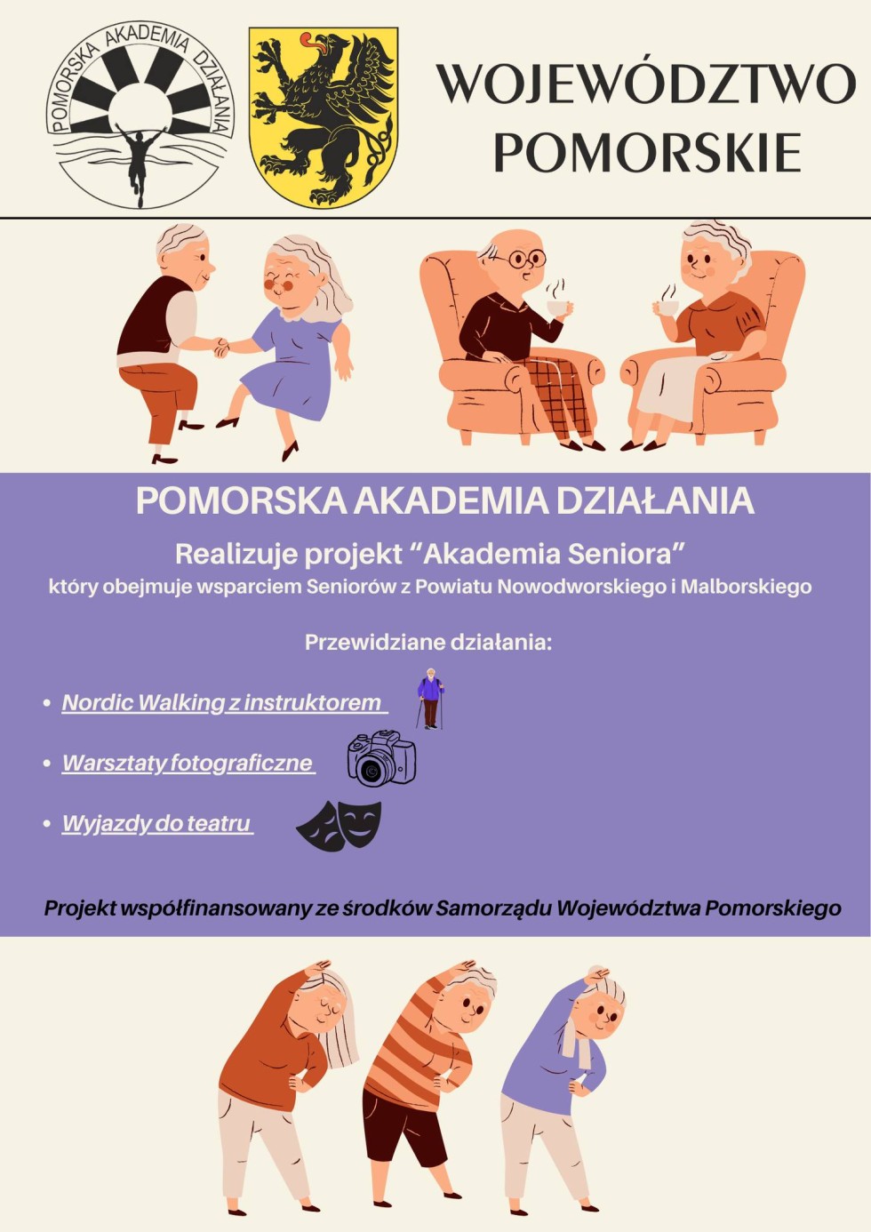 Akademia Seniora w Gminie Miłoradz – zaproszenie do aktywnego uczestnictwa.