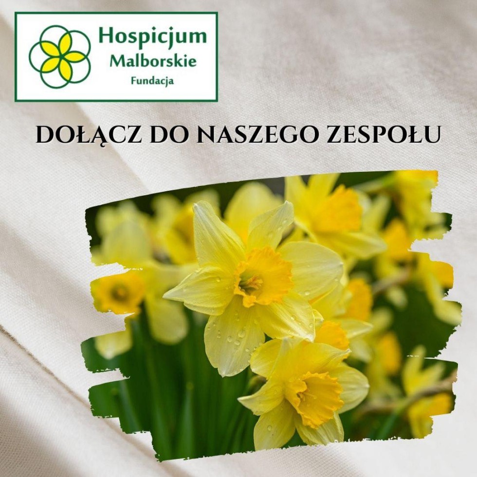 Fundacja Hospicjum Malborskie pilnie poszukuje pielęgniarek i pielęgniarzy do współpracy.
