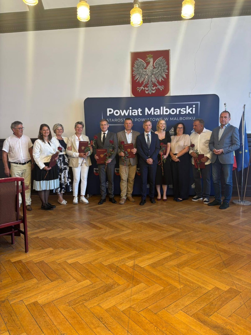 Uroczyste wręczenie aktów mianowania dla nauczycieli powiatu malborskiego.