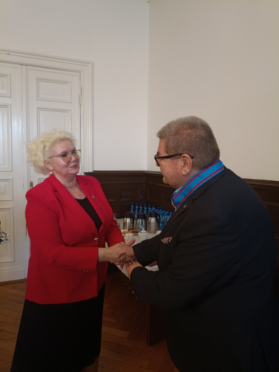 Starosta malborski Piotr Szwedowski nagrodzony Komandorią.