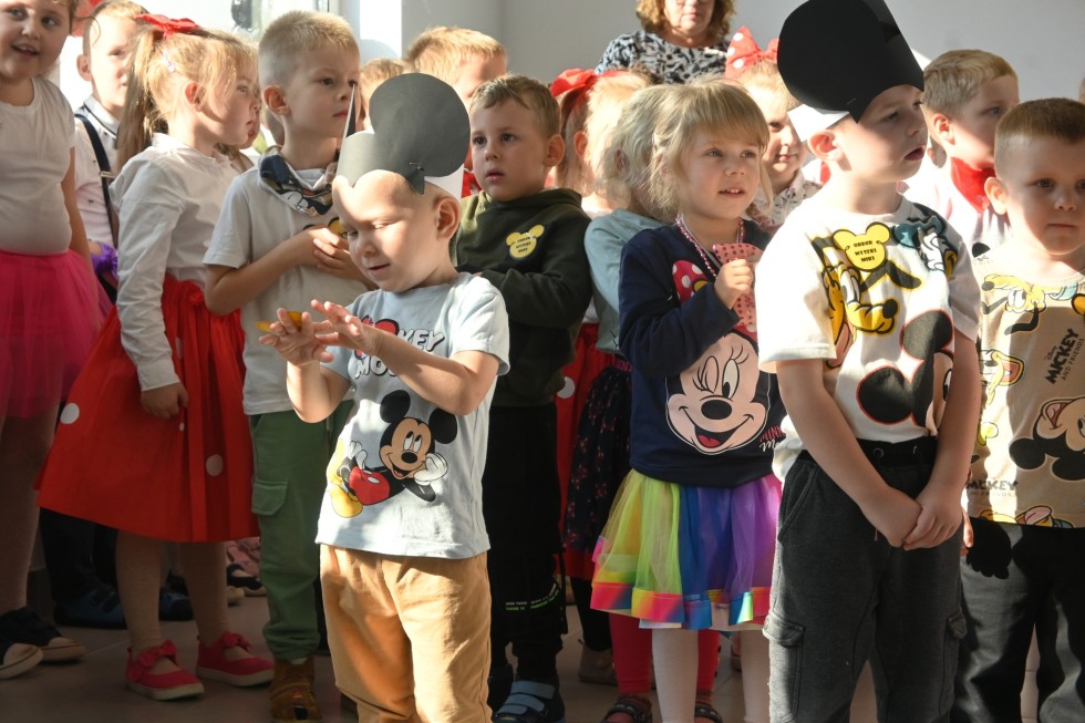 Uroczyste otwarcie żłobka Myszki Miki w Drewnicy.