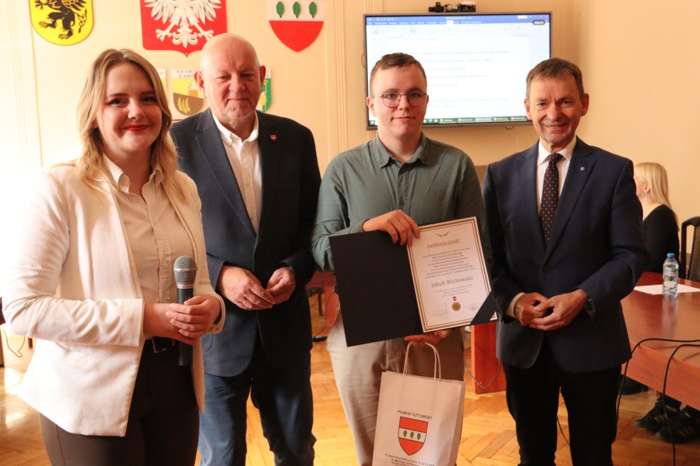 Jakub Wichowski ponownie przewodniczącym Młodzieżowej Rady Powiatu Sztumskiego.