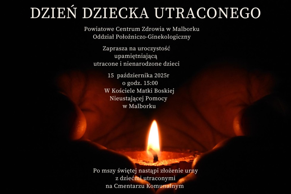 Uroczystości z okazji Dnia Dziecka Utraconego w Malborku.