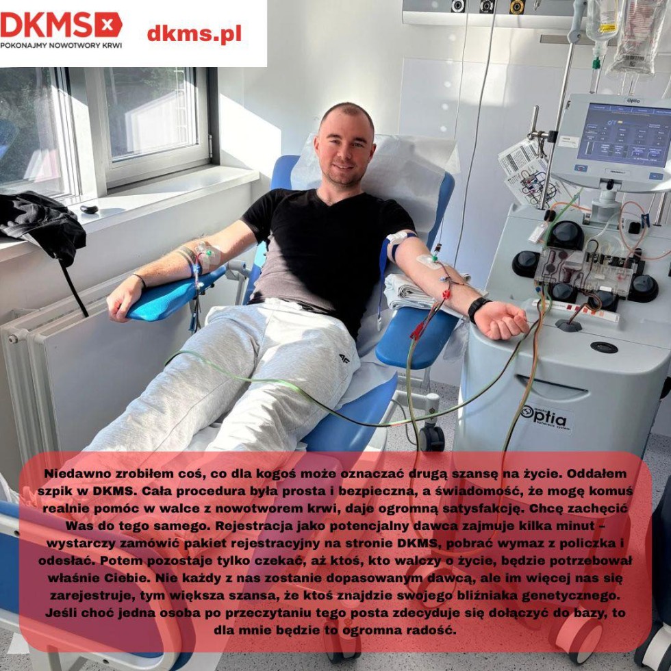 Strażak i ratownik Filip Tubiak oddał szpik, by dać komuś szansę na życie.