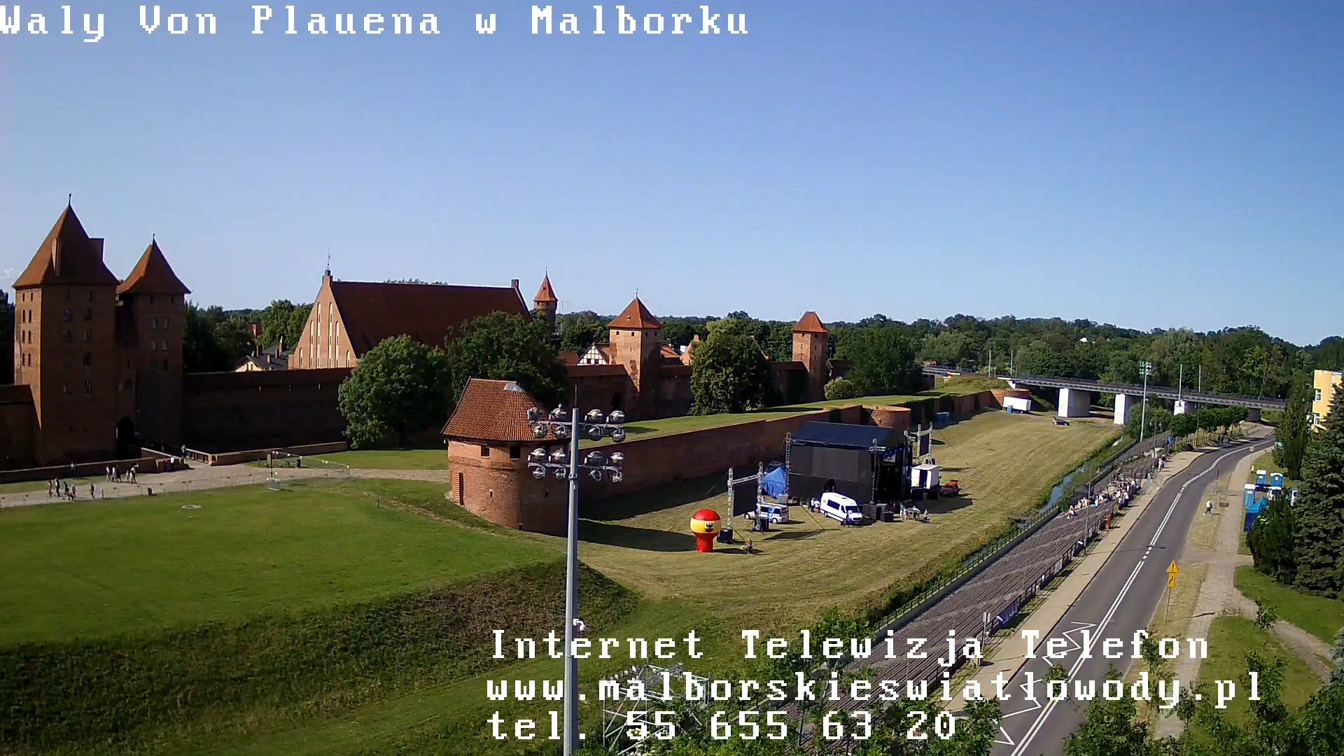 Oblężenie Malborka - Wały Von Plauena. Kamery na żywo w Malborku