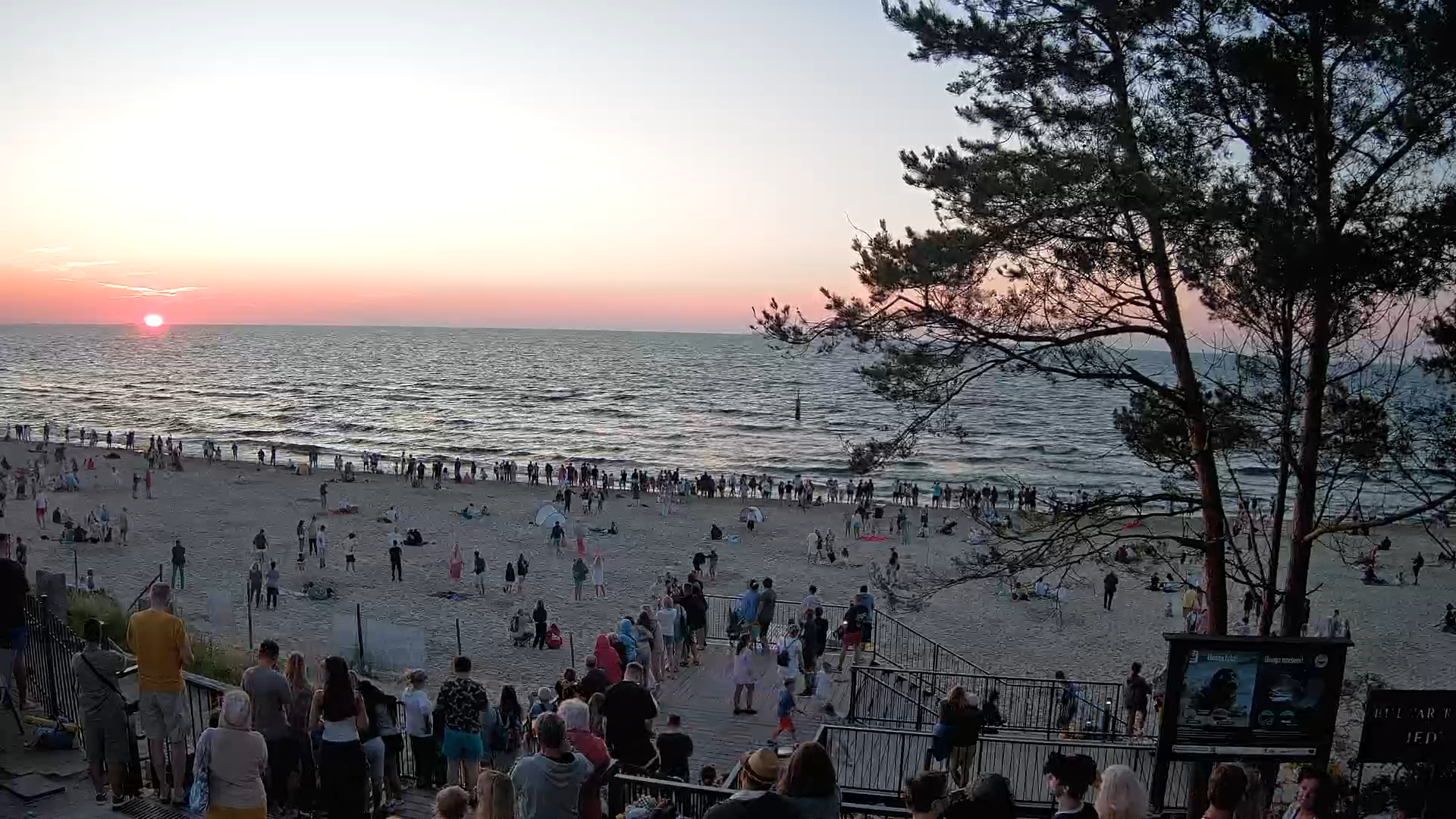 Stegna plaża - zejście nr 68 na żywo