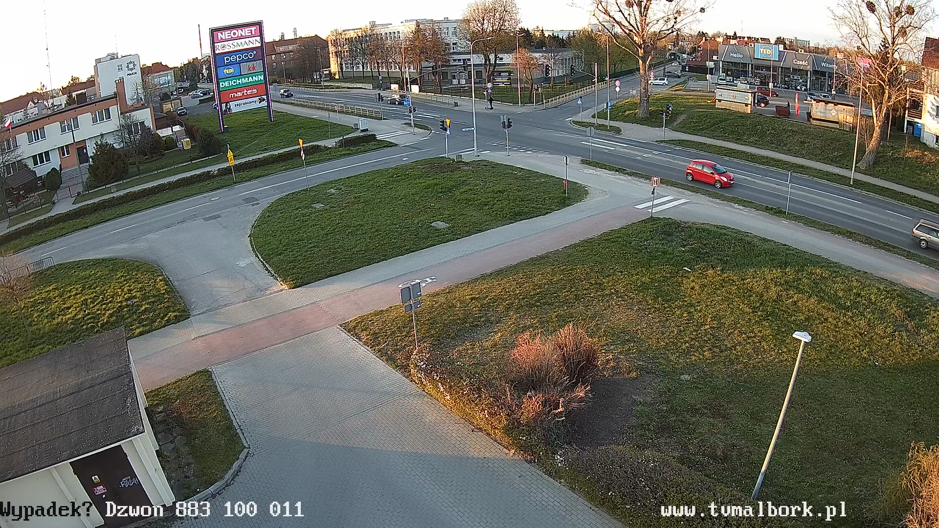 Generała de Gaulle`a Malbork. Skrzyżowanie z Wybickiego i Chodkiewicza…