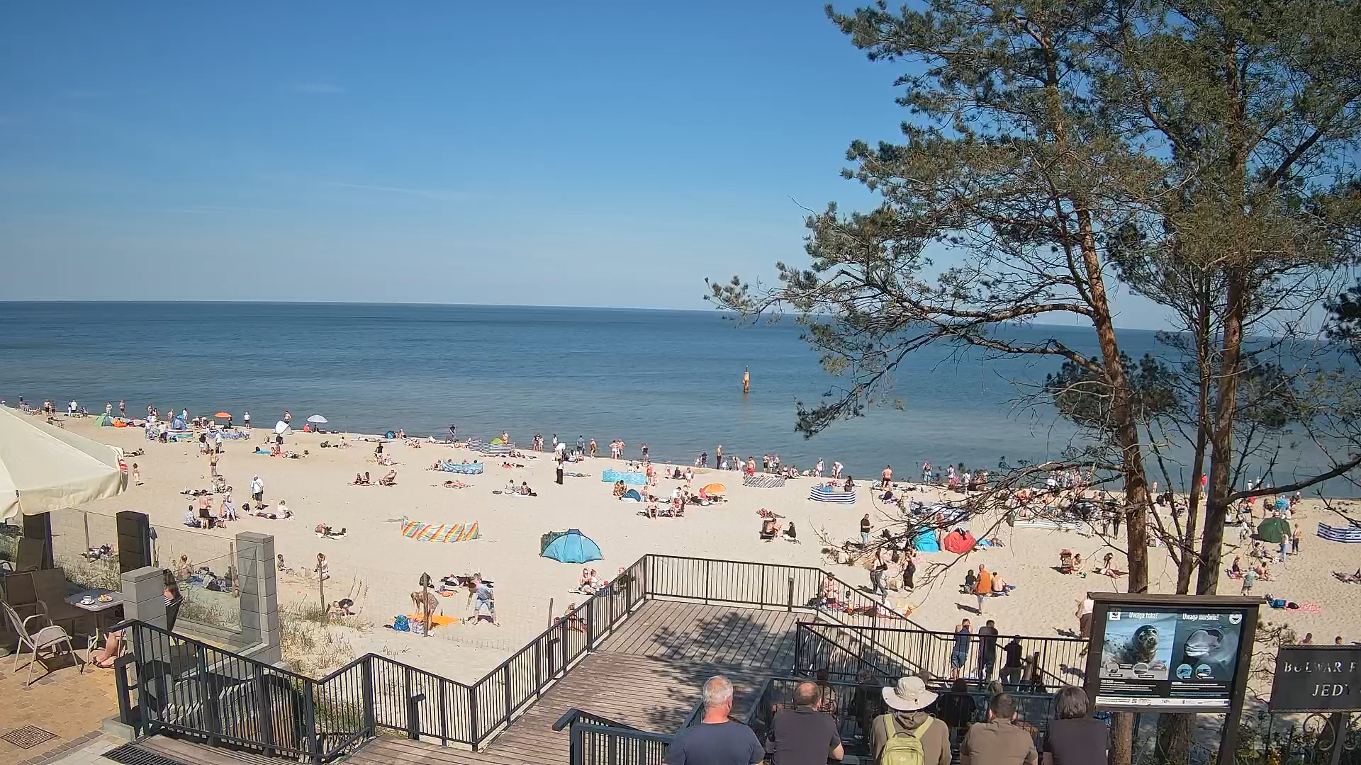 Stegna – kamera na żywo z plaży (wejście 68) i aktualna pogoda