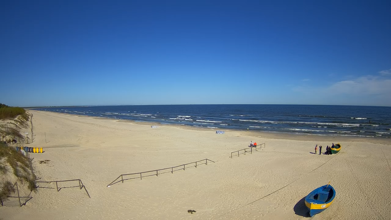 Jantar Plaża, pogoda i morze na żywo! Sprawdź warunki zanim przyjedziesz…