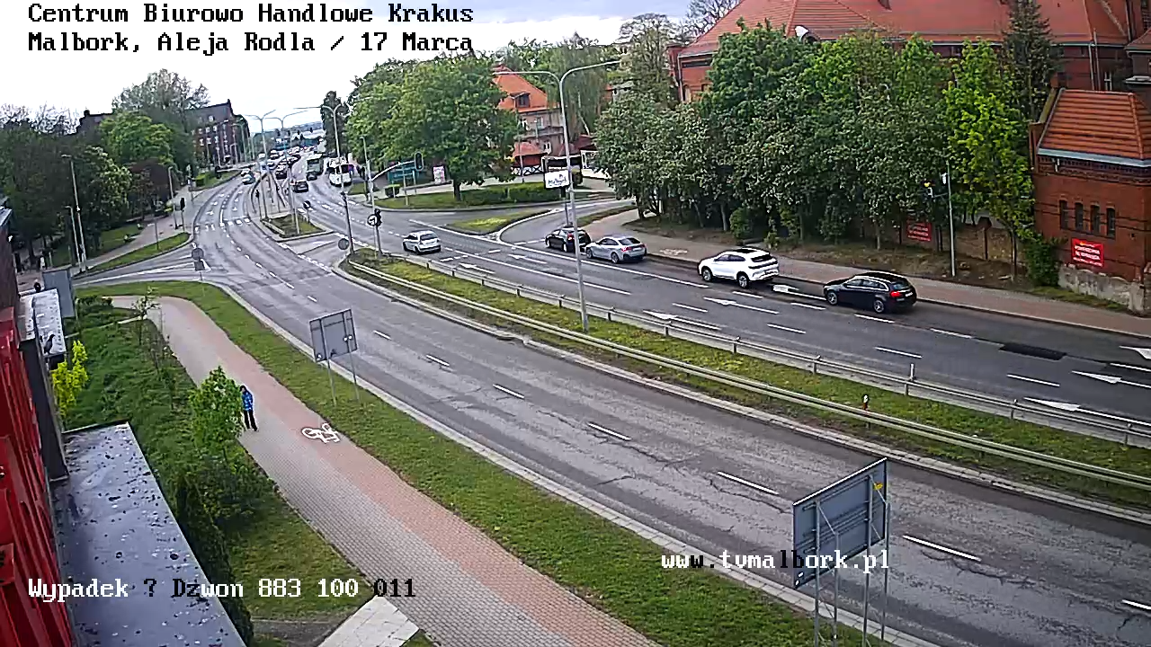 Centrum Biurowo Handlowe Krakus - Malbork, Aleja Rodła / 17 Marca. Kamera…