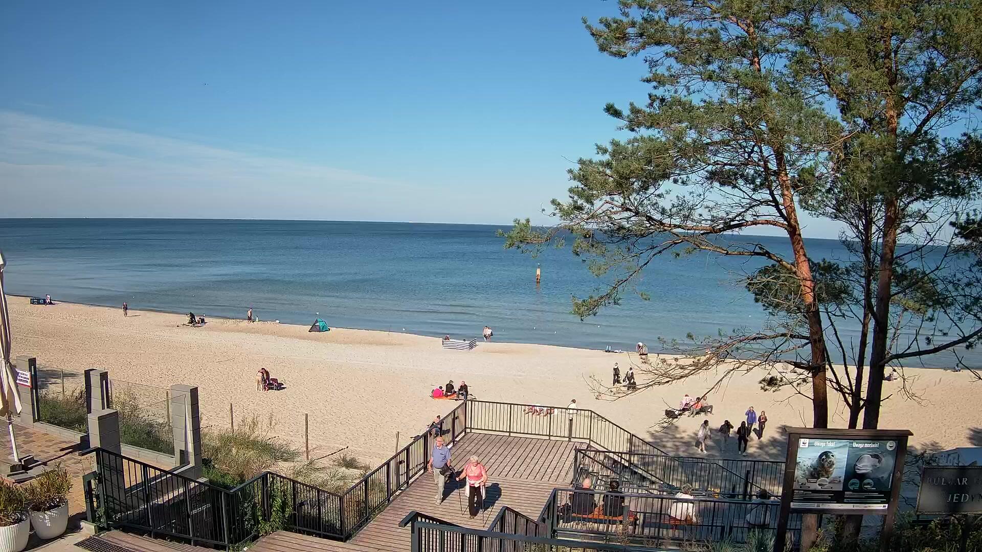 Podgląd: Stegna - kamera na żywo z plaży (wejście 68) i aktualna pogoda