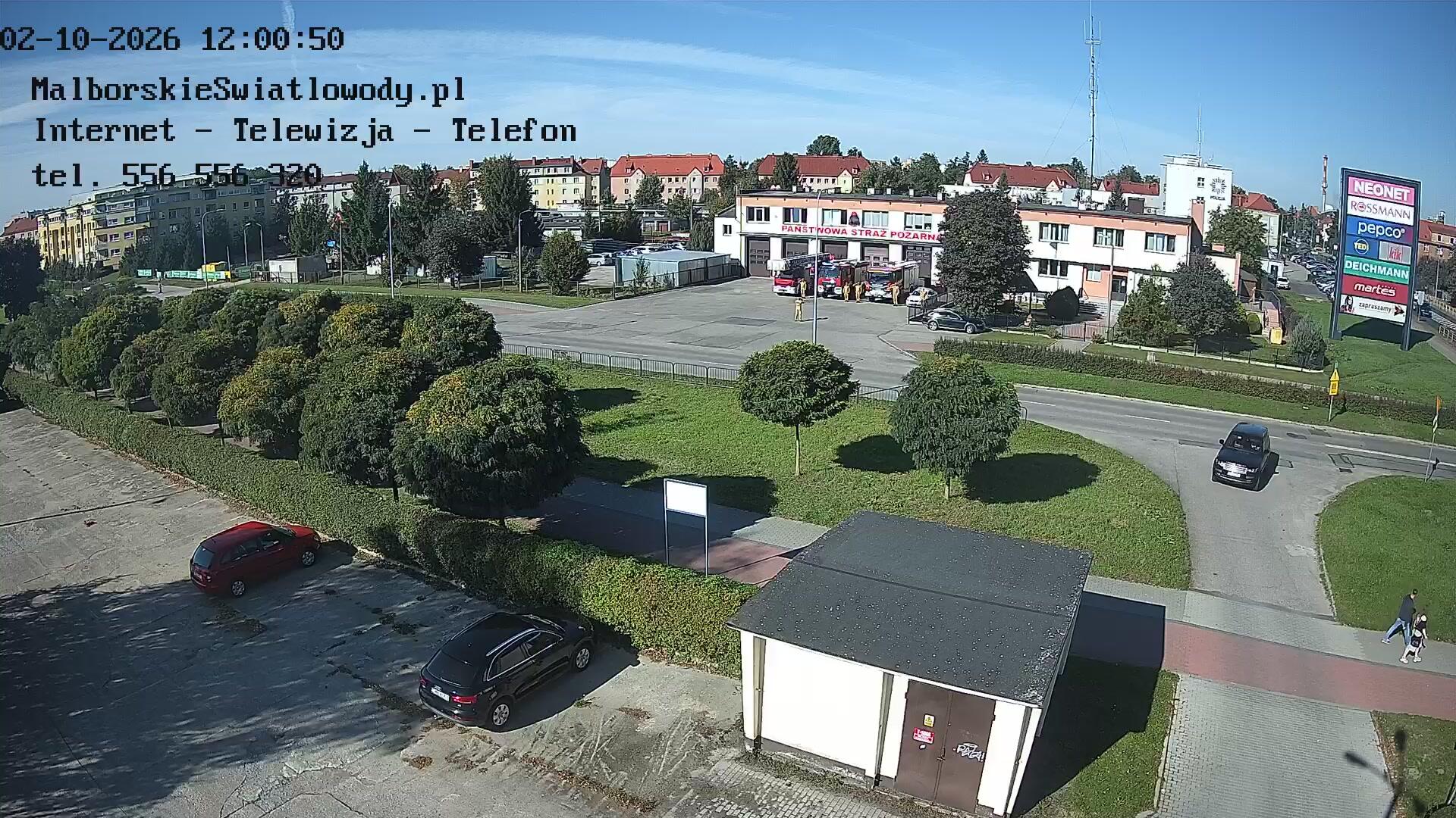 Podgląd: Józefa Wybickiego Malbork - Państwowa Straż Pożarna - Kamera Pogodowa na żywo