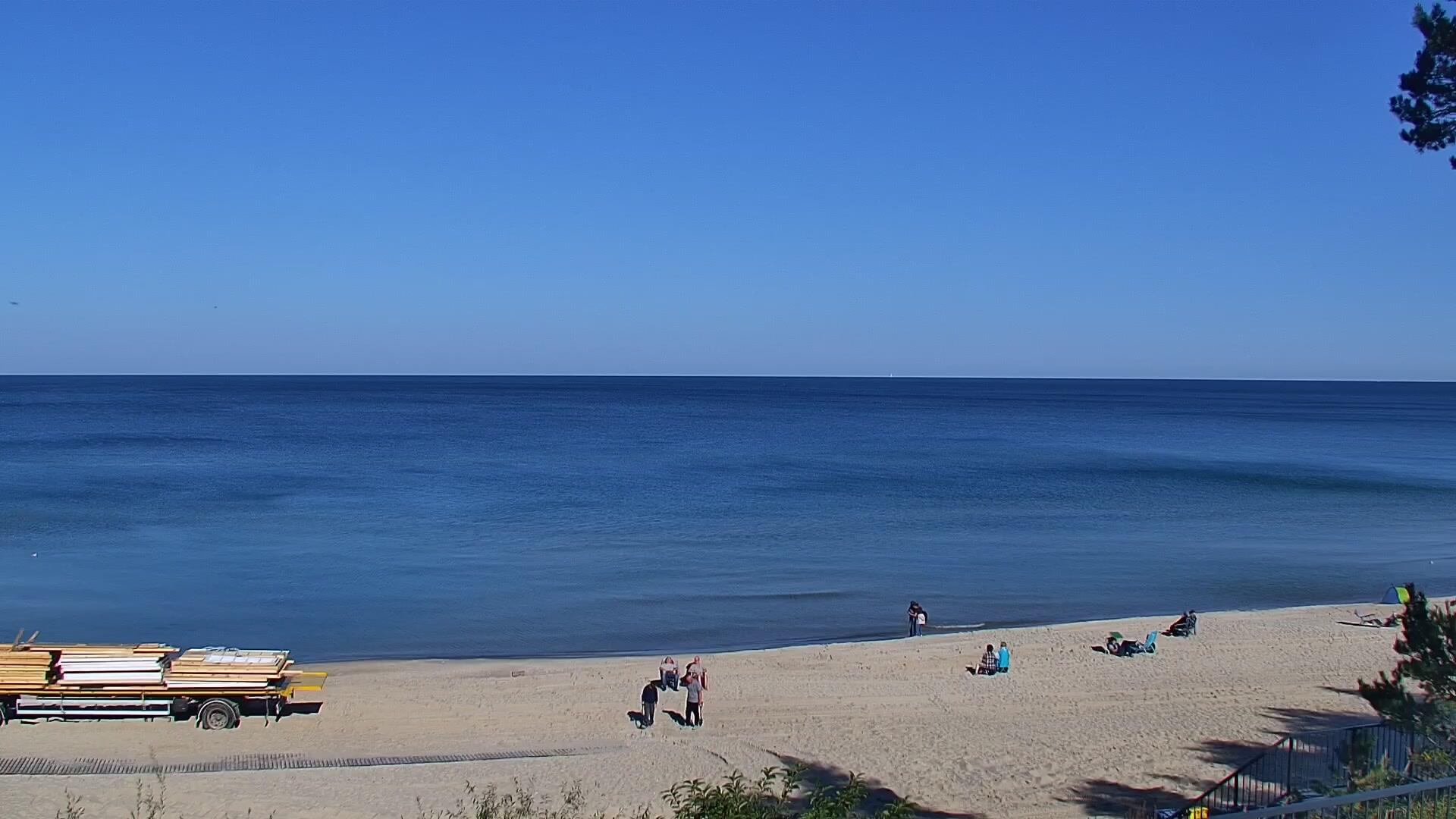 Podgląd: Stegna LIVE kamera plaża. Bulwar Radiowej Jedynki | Obraz na żywo 24/7 #stegna #plaża #live