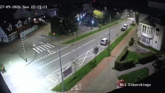 Podgląd: Nowy Dwór Gdański, ul. Generała Władysława Sikorskiego - Ernesta Wejhera. Zobacz na żywo
